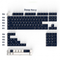 Deep Navy 104+28 GMK ABS Doubleshot Full Double Shot Keycaps for Cherry MX Mechanical Gaming Keyboard
